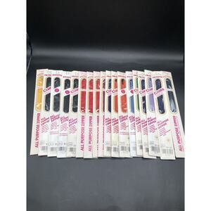 Lot Of 18 Vintage Coats & Clark All Purpose Zipper 7” Black Red Navy Orange NEW